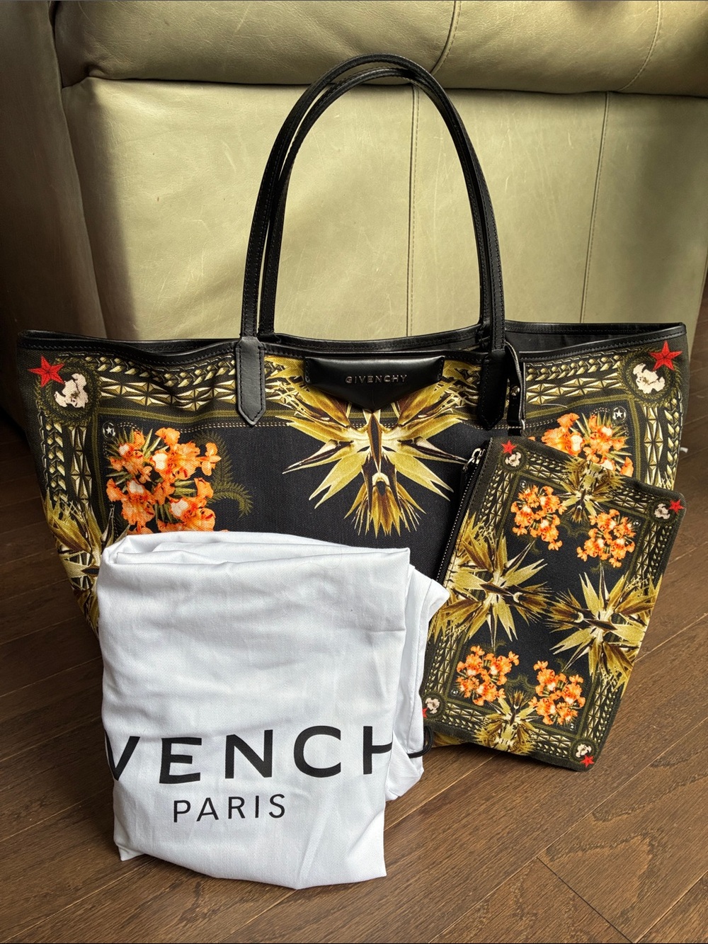 Givenchy Large Antigona Paradise Floral Tote.